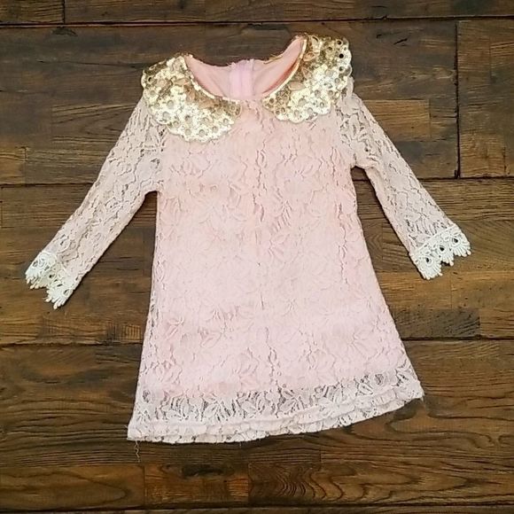 Dresses Pinkgold Sequinlacedress Poshmark